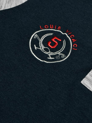 LV Summer Polo Shirt For Men-Dark Navy Melange-SP1574