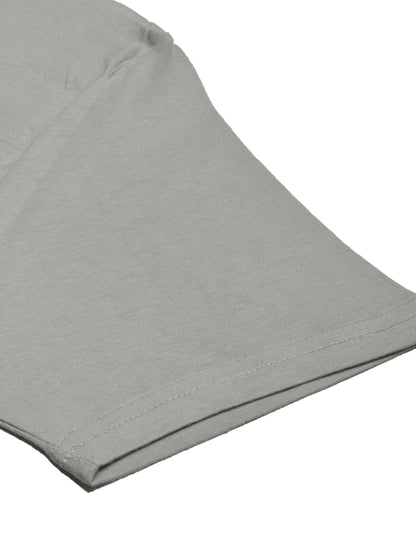 47 Single Jersey Crew Neck Tee Shirt For Men-Slate Grey with Print-SP1654/RT2394