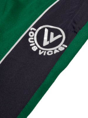 Louis Vicaci Summer Active Wear Tracksuit For Men-Green with Navy Panels-SP1787/RT2437