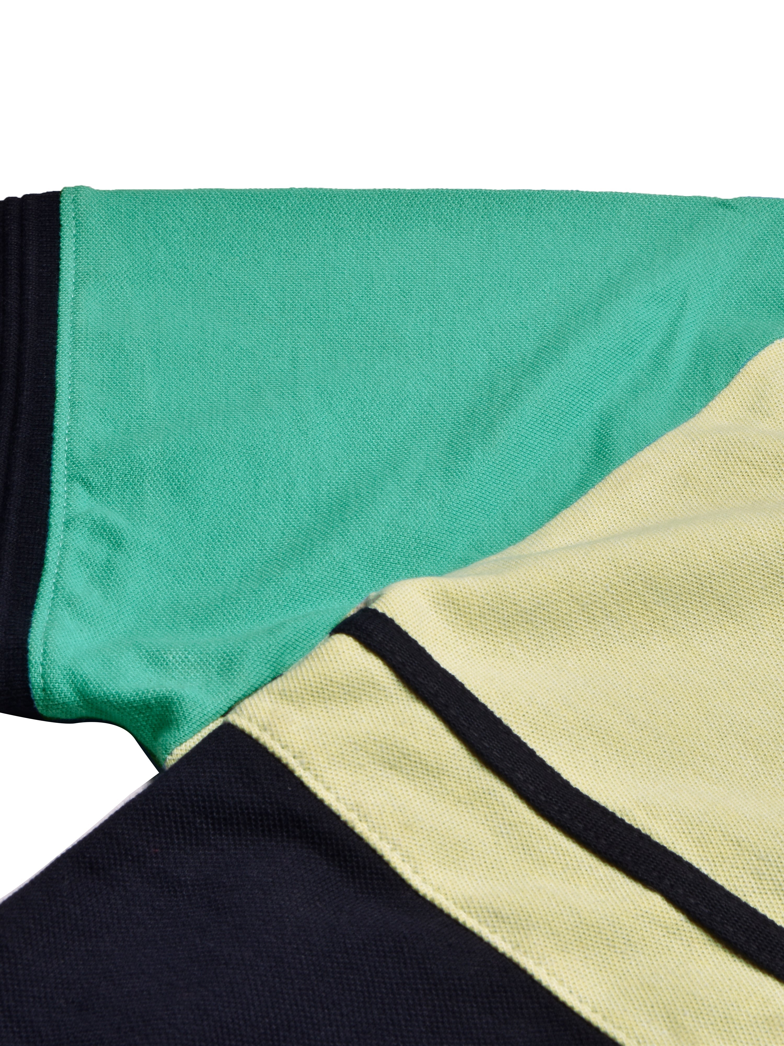 LV Summer Polo Shirt For Men-Dark Navy with Yellow & Green-SP1592/RT2383