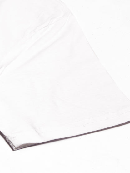 47 Single Jersey Crew Neck Tee Shirt For Men-White with Print-SP1651/RT2391