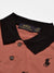 PRL Summer Polo Shirt For Men-Coral Orange with Allover Print-SP1449/RT2337
