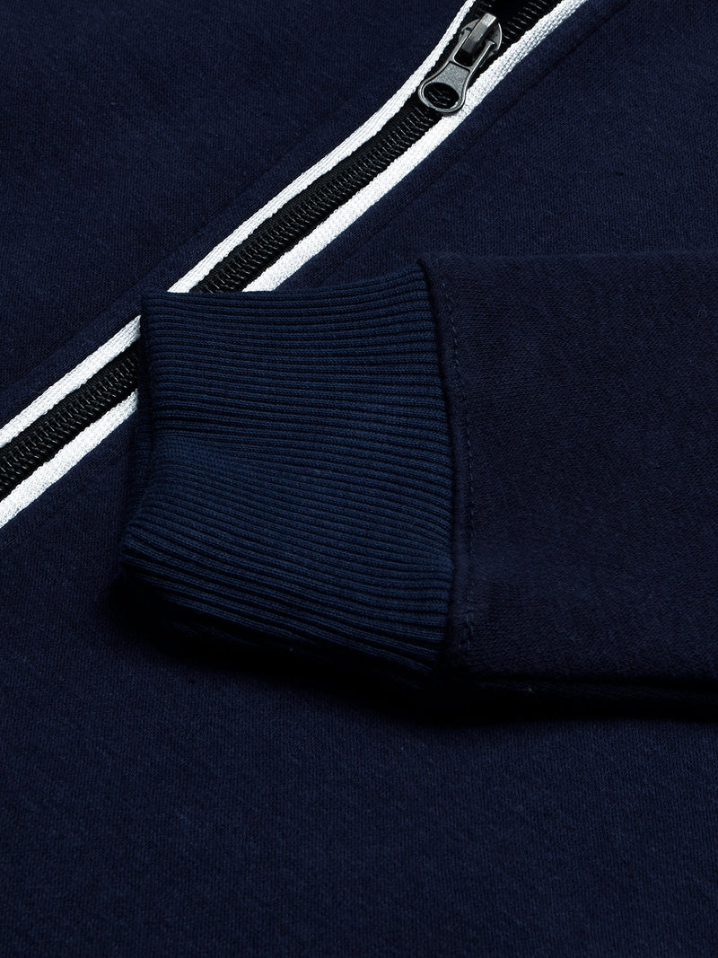 Louis Vicaci Fleece Zipper Tracksuit For Men-Dark Navy-BR830