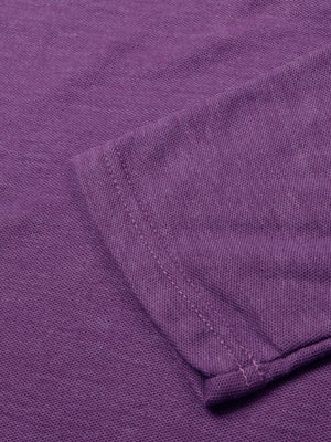 Louis Vicaci P.Q Long Sleeve Henley Shirt For Men-Purple Melange with Grey Panel-SP1738/RT2427