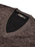 Louis Vicaci Full Sleeve Wool Sweatshirt For Men-Brown Melange-BE263/BR1068