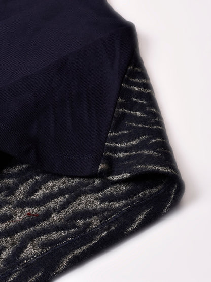 Louis Vicaci Fleece Sleeveless Zipper Sweater For Men-Navy Blue-RT1508