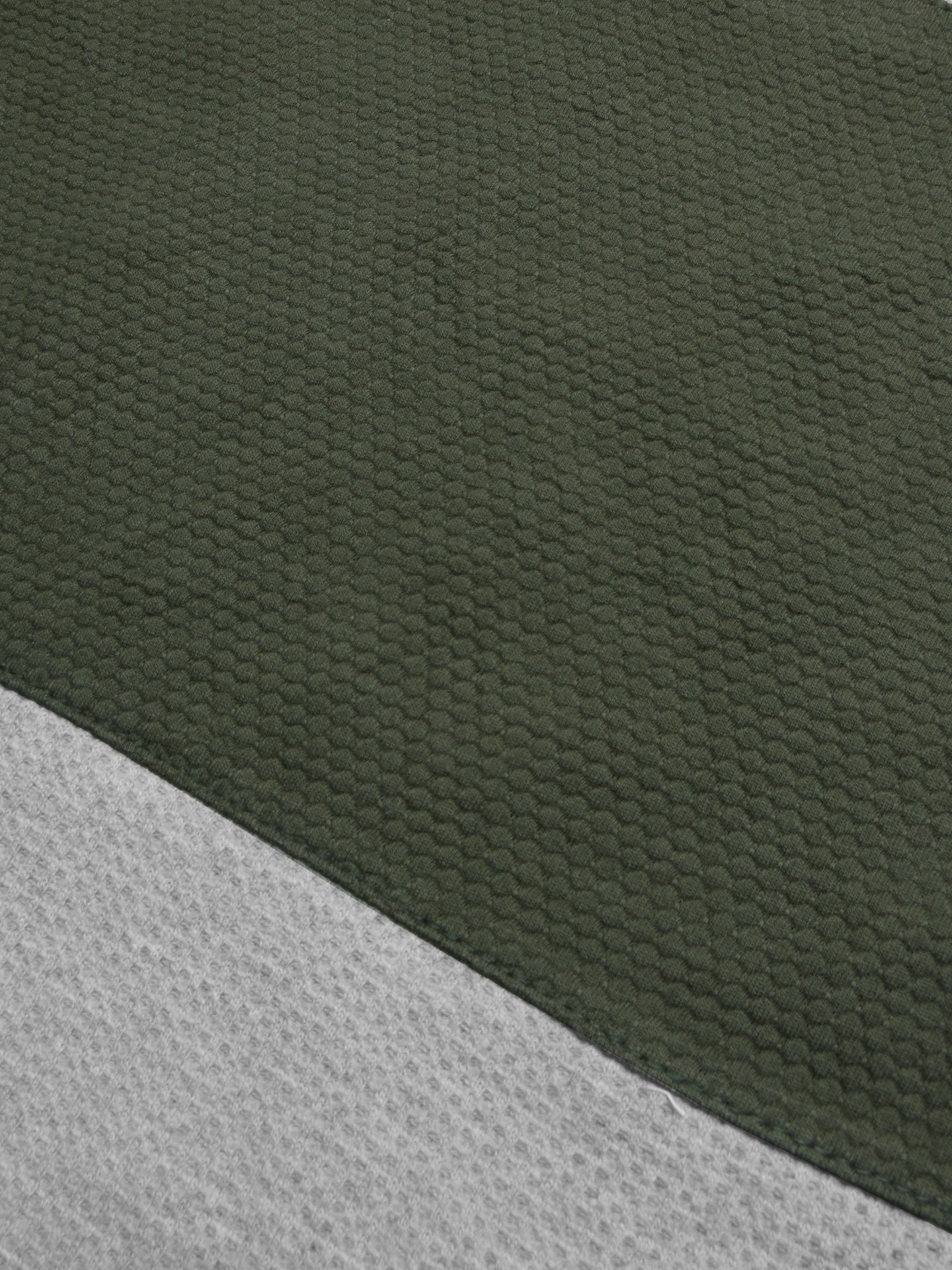 LV Crew Neck Long Sleeve Thermal Tee Shirt For Kids-Off White with Green & Light Grey-SP1717/RT2421