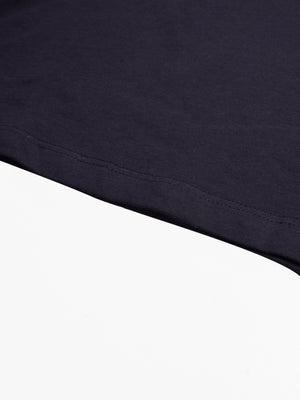 47 Single Jersey Crew Neck Long Sleeve Shirt For Men-Navy Blue-SP1836