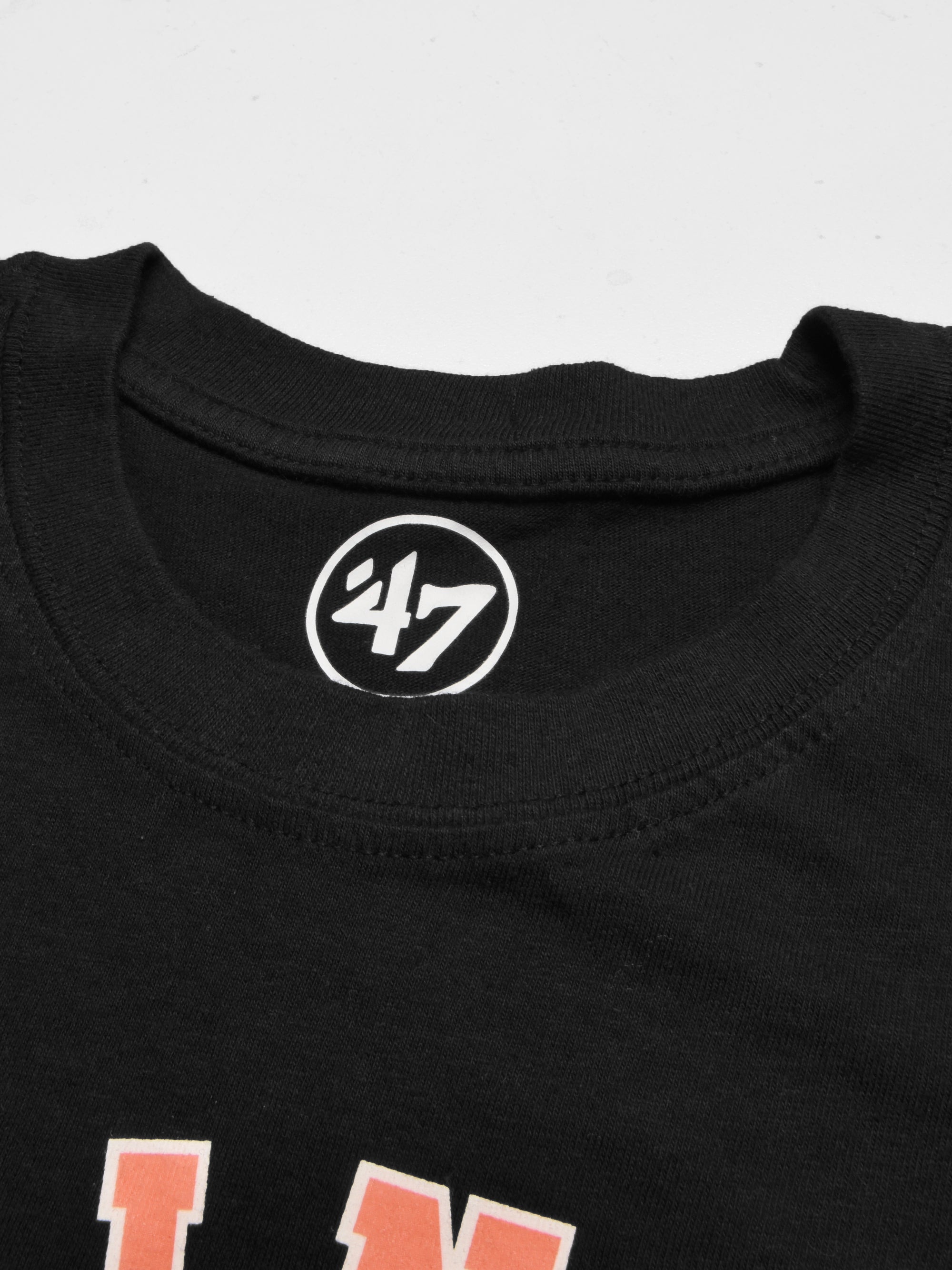 47 Single Jersey Crew Neck Long Sleeve Shirt For Men-Black-SP1837