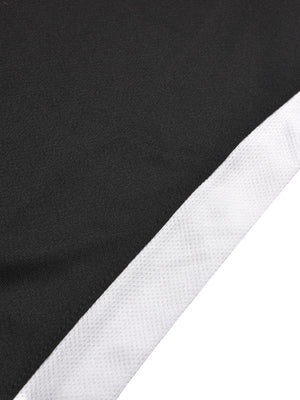 Cloke Active Wear Sleeveless T-Shirt For Kids-Black & White-BE1366