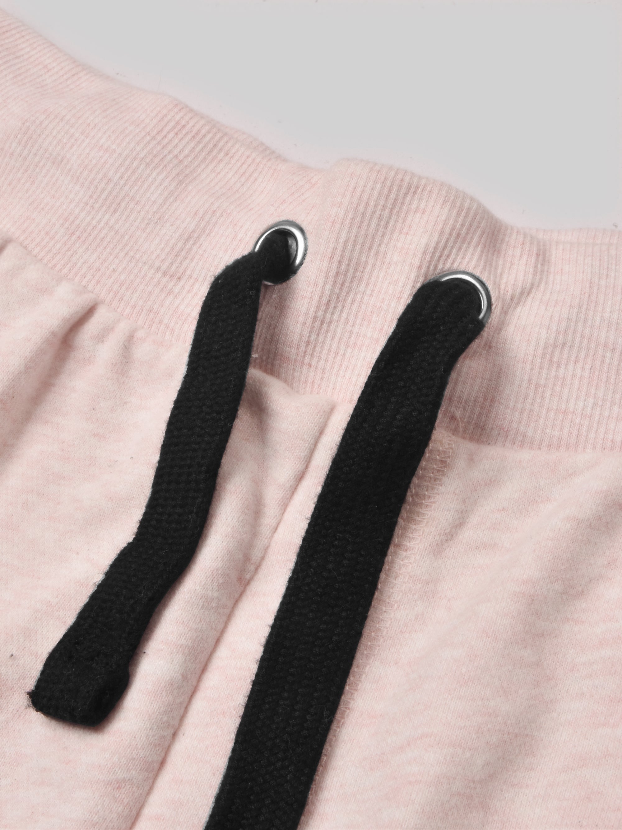 Nyc Polo Terry Fleece Short For Men-Pink Melange-SP714