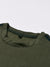 Premium Quality Crew Neck Fleece Sweatshirt For Men-Olive Green With Navy Stripes-BE16