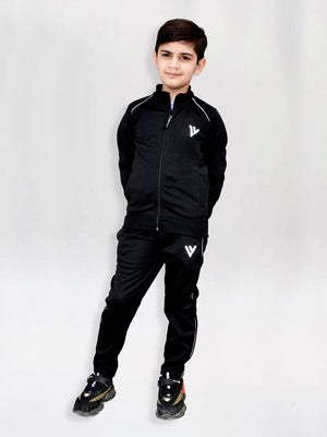 Louis Vicaci Lightning Flash Training Tracksuit For Kids-Black-RT1143