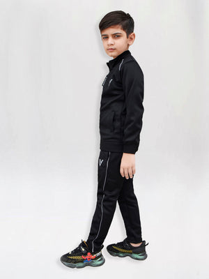 Louis Vicaci Lightning Flash Training Tracksuit For Kids-Black-RT1143