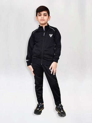 Louis Vicaci Lightning Flash Training Tracksuit For Kids-Black-RT1143