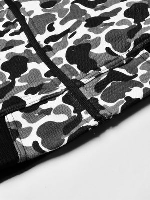 Louis Vicaci Fur Zipper Mock Neck Jacket For Men-Camouflage-SP10