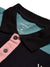 LV Summer Polo Shirt For Men-Pink Melange with Navy & Bond Blue-SP1583
