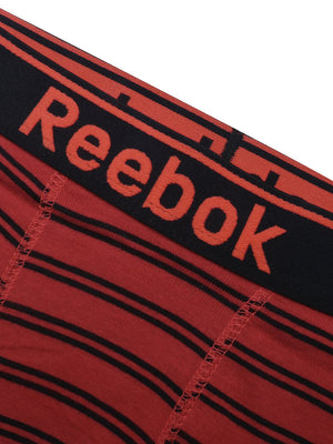 Reebok Boxer Shorts For Men-Red with Black Stripe-SP2801