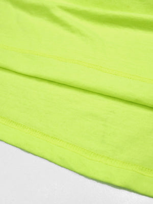 Architect Single Jersey Crew Neck Tee Shirt For Men-Lime Green-SP1919