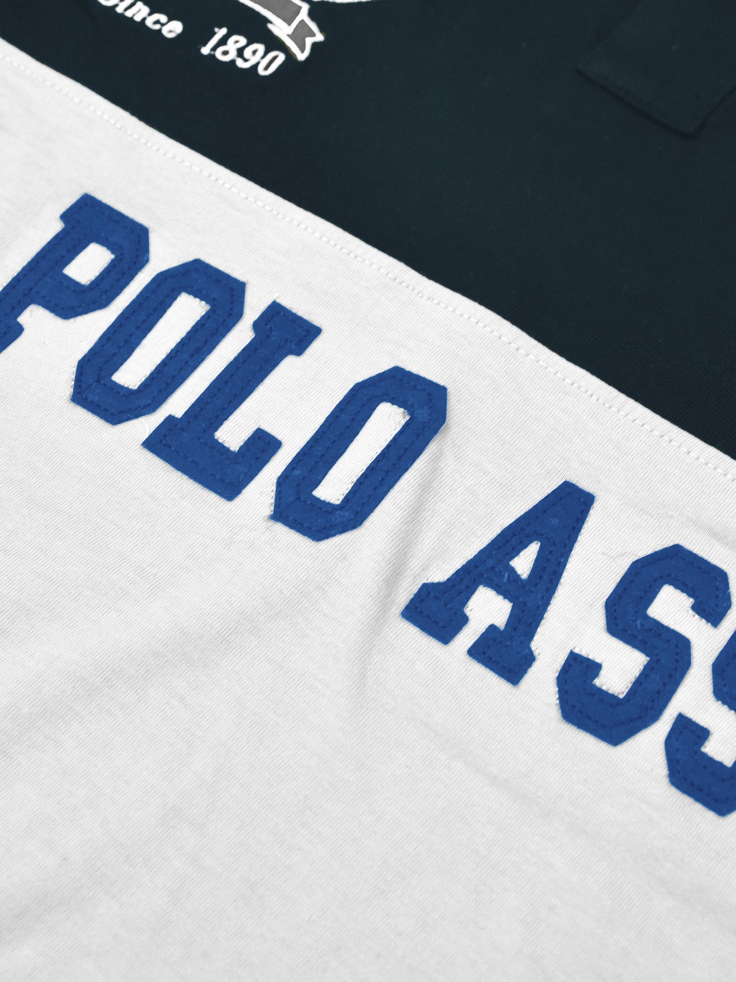 Uspa Long Sleeve Polo Shirt For Men-Navy & Grey-RT720