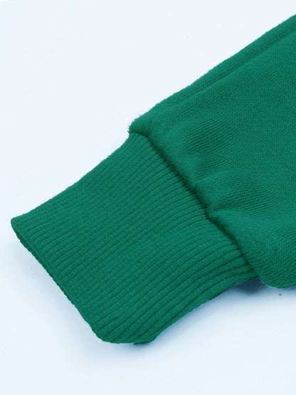ADS Fleece Slim Fit Jogger Trouser For Kids-Cyan Green-SP902