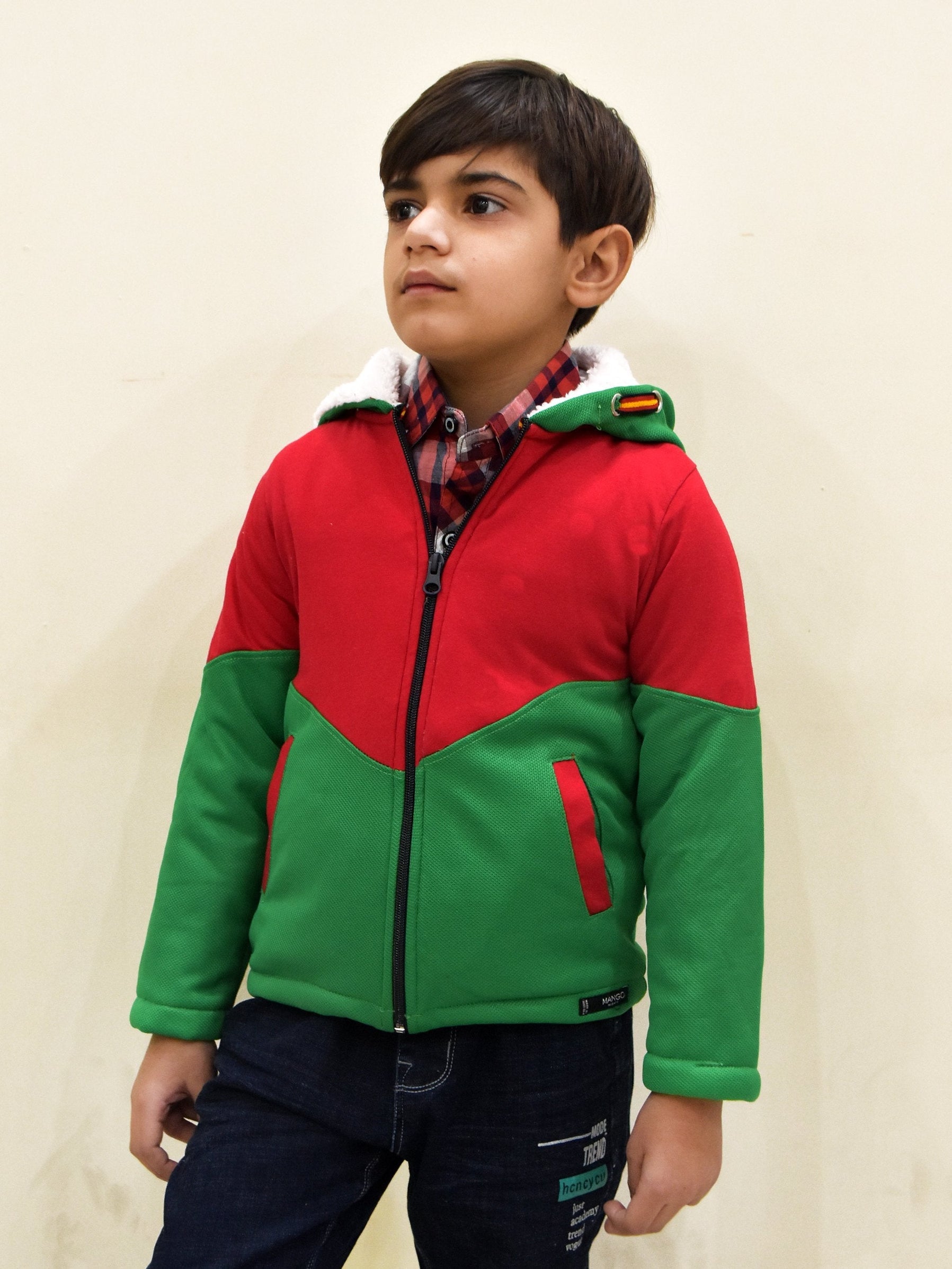 Boys red hot sale zipper hoodie