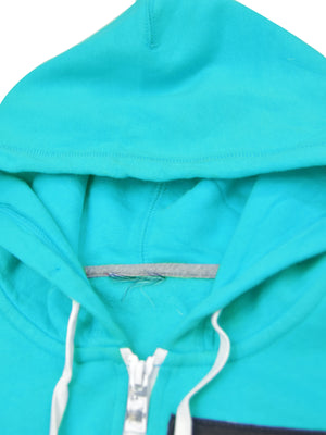 NK Fleece Zipper Hoodie For Men-Cyan-SP53