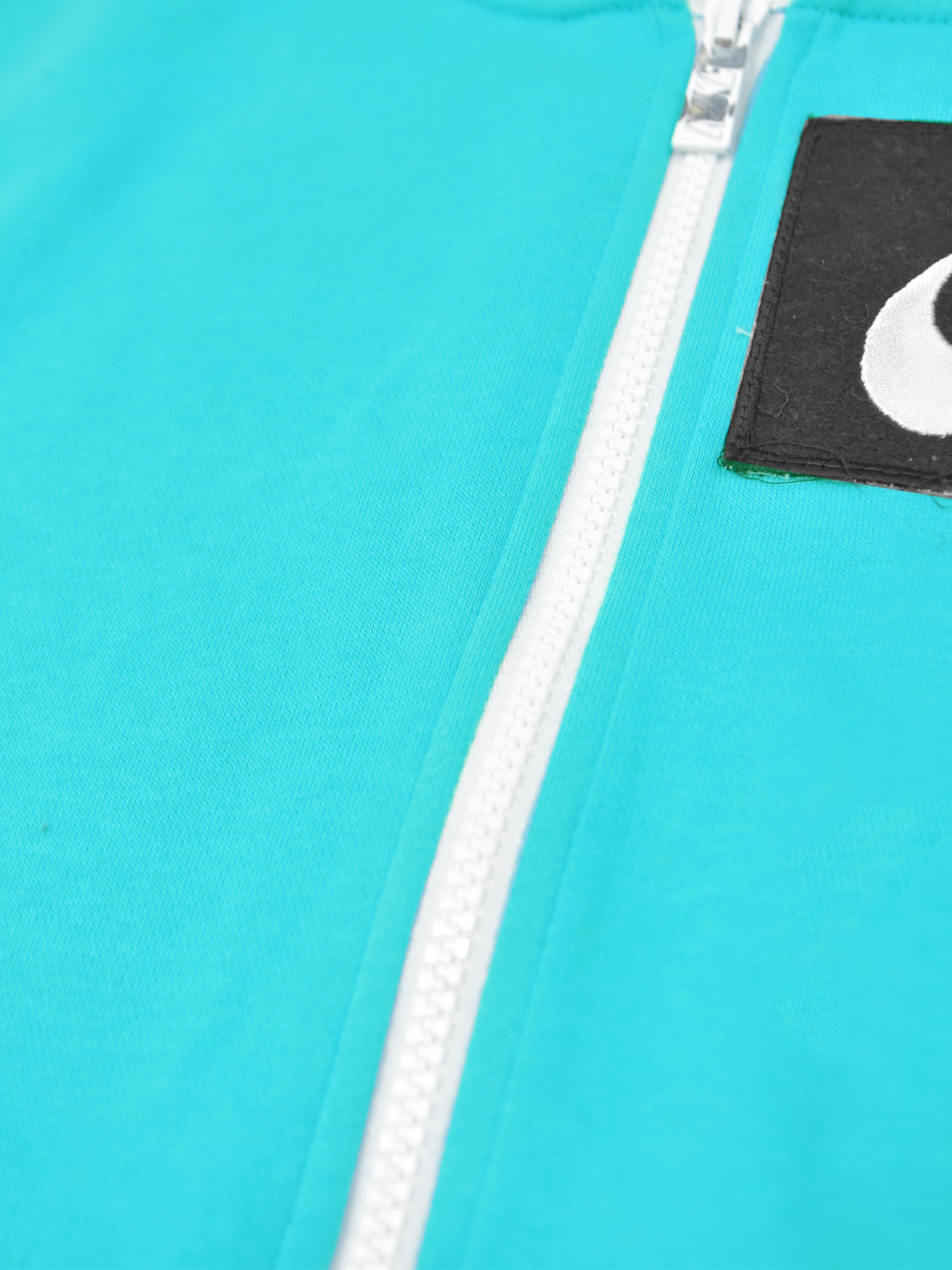 NK Fleece Zipper Hoodie For Men-Cyan-SP53