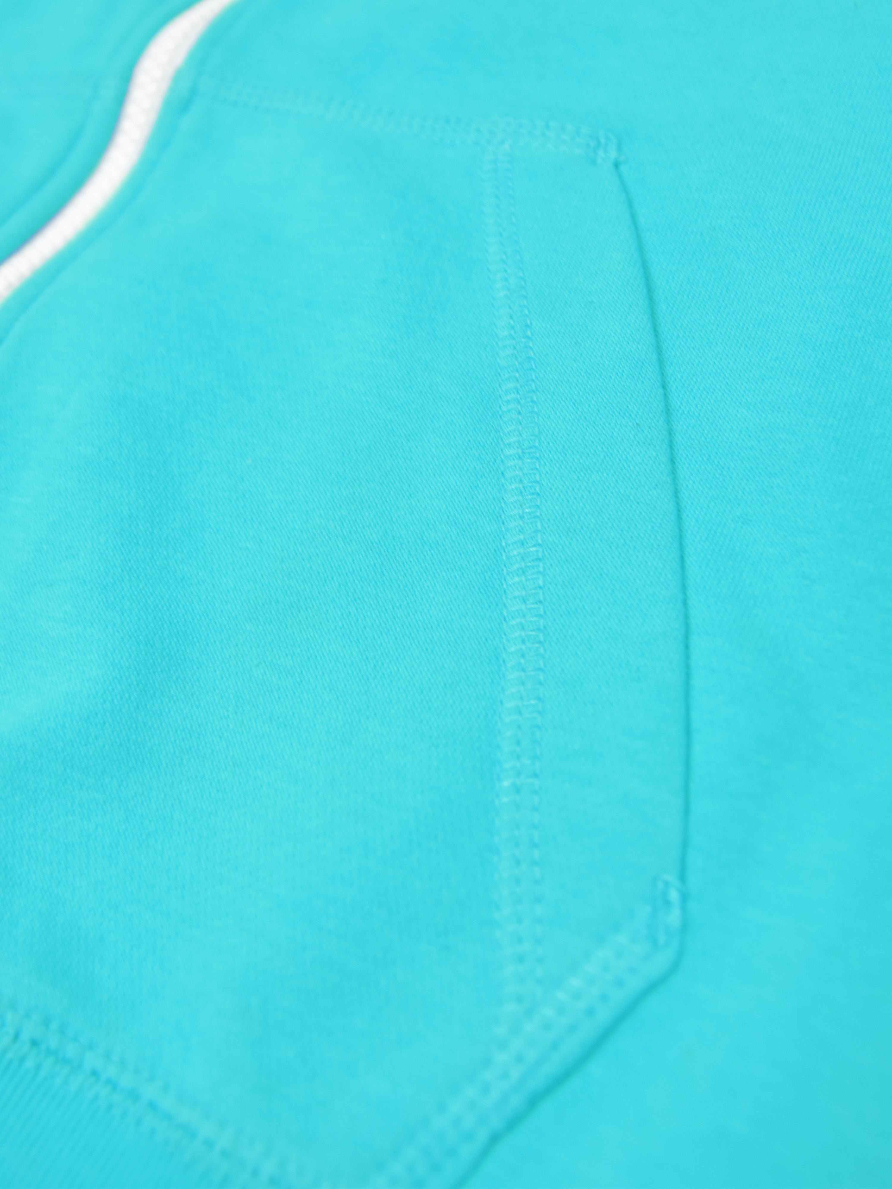 NK Fleece Zipper Hoodie For Men-Cyan-SP53