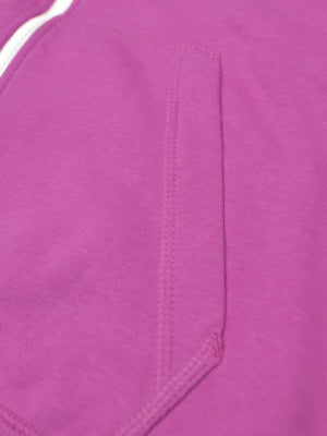 NK Fleece Zipper Hoodie For Men-Magenta-SP6224/SP52