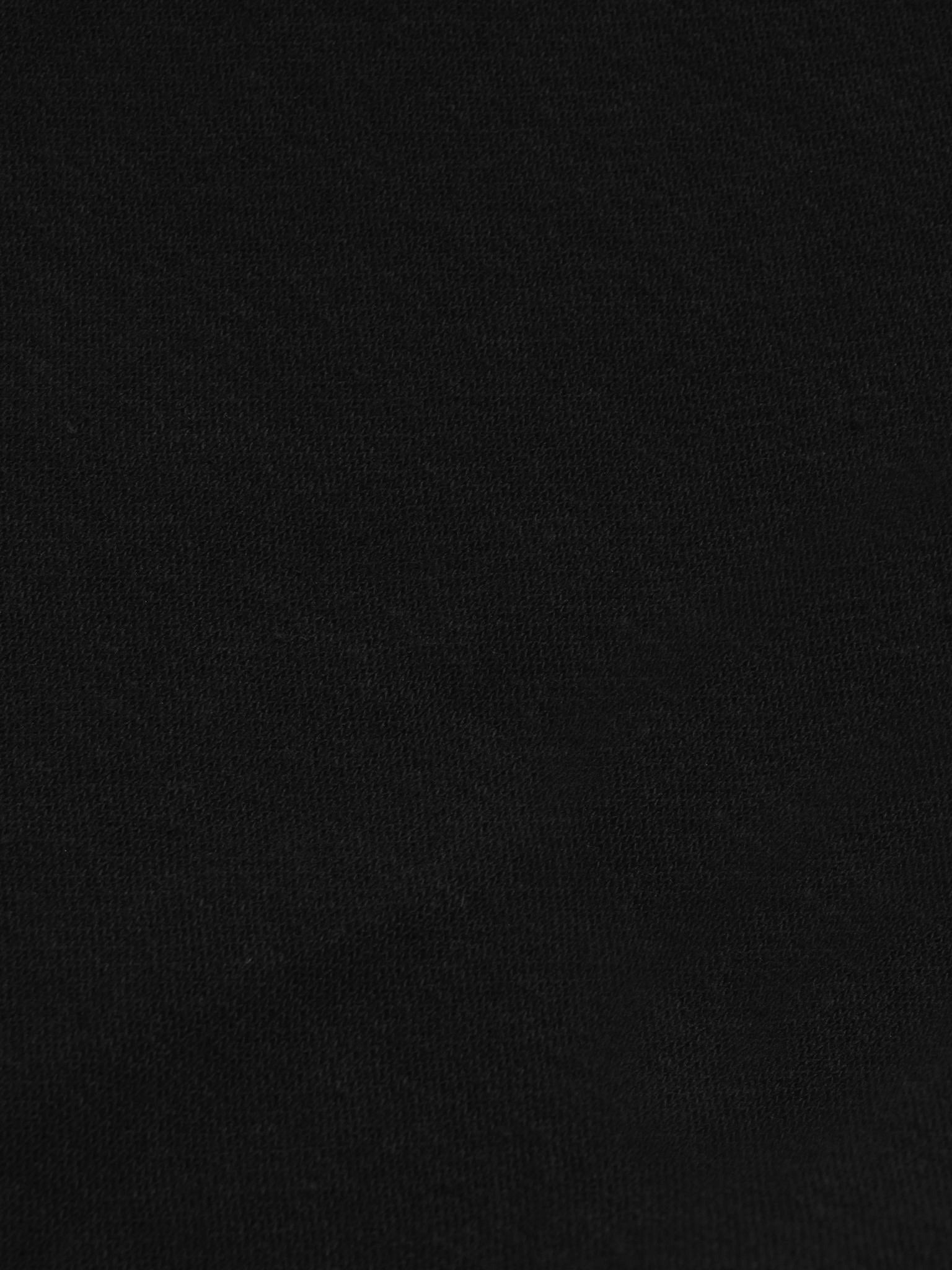 NYC Polo Fleece Gathering Bottom Capri For Ladies-Black-SP1999