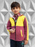 Mango Stylish Inner Fur Zipper Hoodie For Kids-Yellow & Burgundy-BE150/BR561
