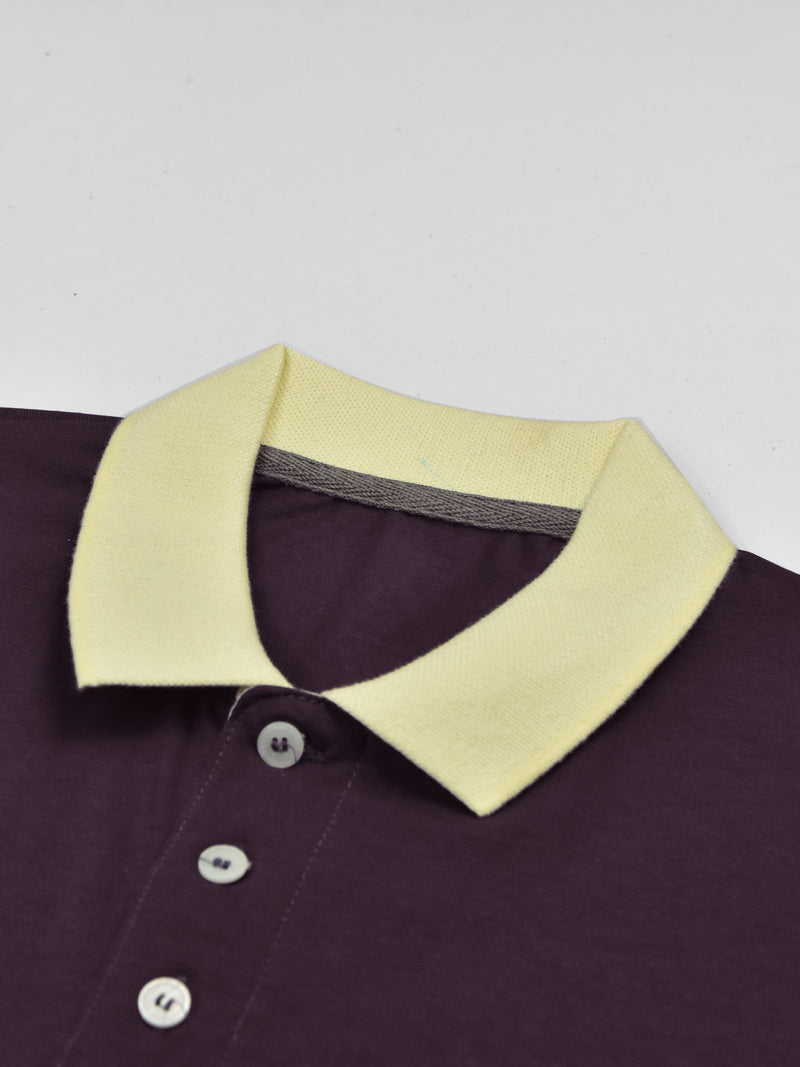NXT Summer Polo Shirt For Men-Indigo With Off White & Blue Stripe-SP1443/RT2331