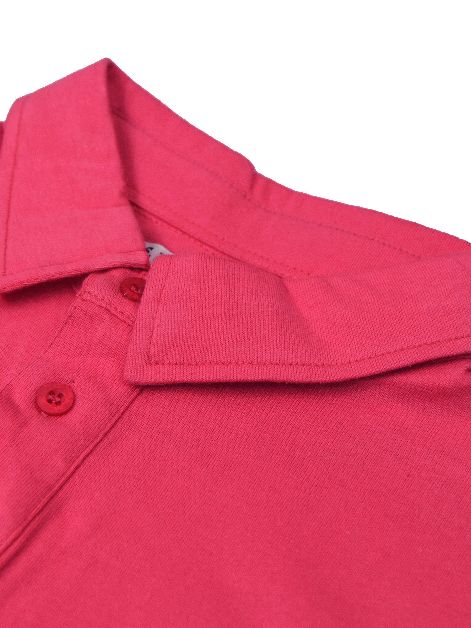 U.S.P.A Long Sleeve Polo Shirt For Men-Pink & Navy-SP6449