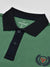 LV Summer Polo Shirt For Men-Dark Sea Green & Dark Navy-SP1569