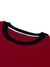 NK Fleece Funky Style Sweatshirt For Men-Dark Red with Black-BE2334