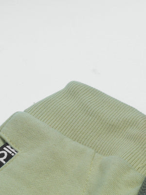 ADS Fleece Slim Fit Jogger Trouser For Kids-Pale Green-SP903