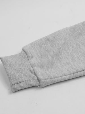 ADS Fleece Slim Fit Jogger Trouser For Kids-Grey Melange-SP877/RT2165