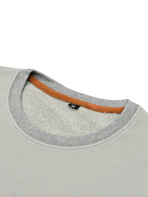 Upgrade Fashion Terry Fleece Funky Style Sweatshirt For Men-Wheat with Grey-BE2355