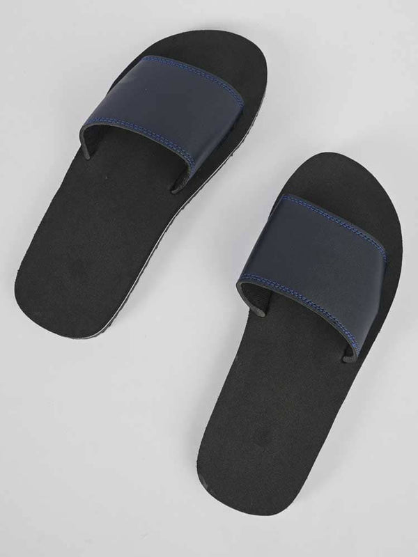 Winnipeg Style Slides For Men-Navy-RT1861