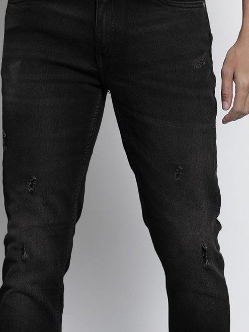 Diesel Grinding Stretch Denim For Men-Black Faded-BE3040