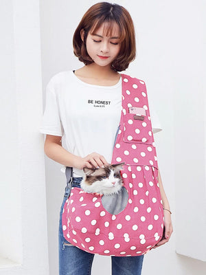 Doglemi Pattern Canvas Pet Shoulder Bag-BE1492