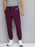 Drift King Regular Fit Fleece Jogger Trouser For Men-Dark Magenta-BE2852