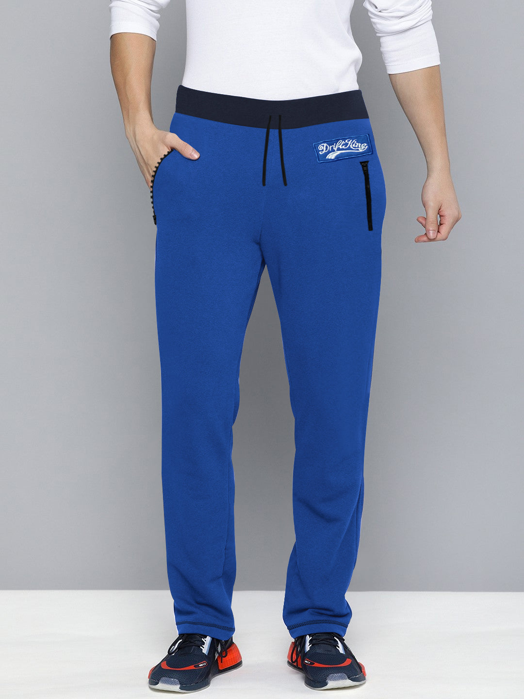 Drift King Regular Fit Heavy Fleece Jogger Trouser For Men-Blue-BE2854