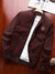 Louis Vicaci Zipper Fleece Mock Neck Jacket For Men-Burgundy-SP1162/RT2286