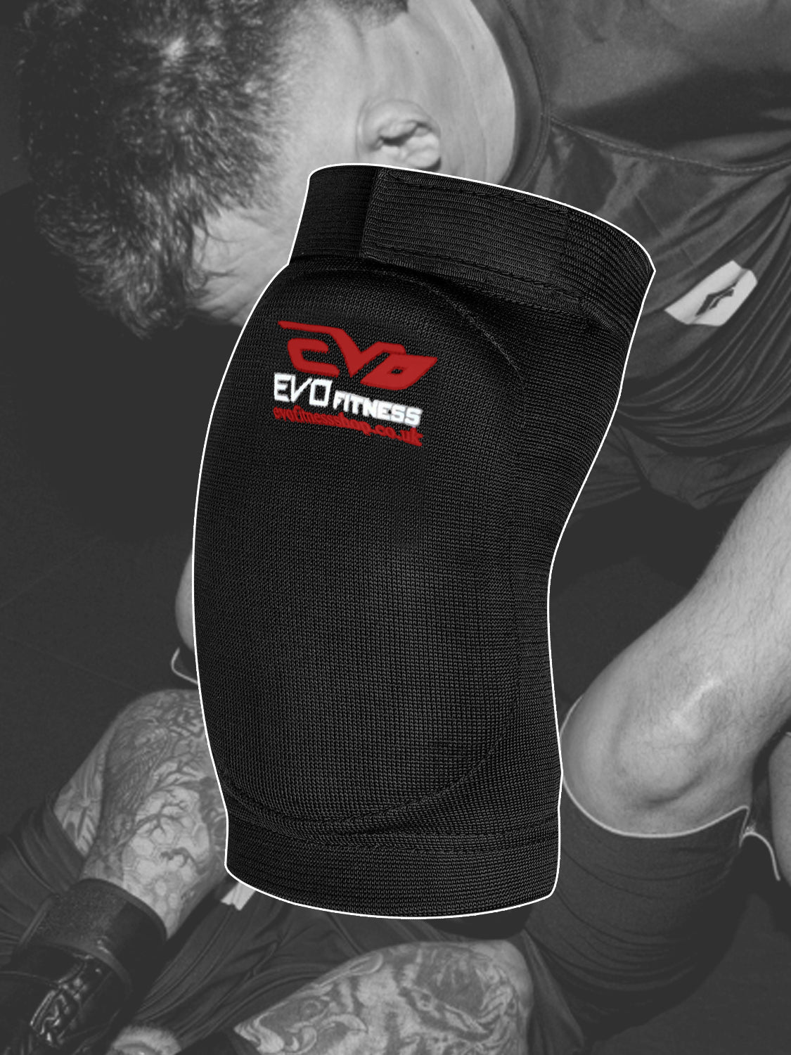 Evo Fitness Elbow Protection Pad Pair-Black-LV524