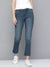 F&F Bell Botton Stretch Denim For Women-Blue Faded With Grinded Style-BE1305