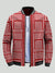 Fashion Home Zipper Parachute Jacket For Men-Red with Allover Print-BE2224