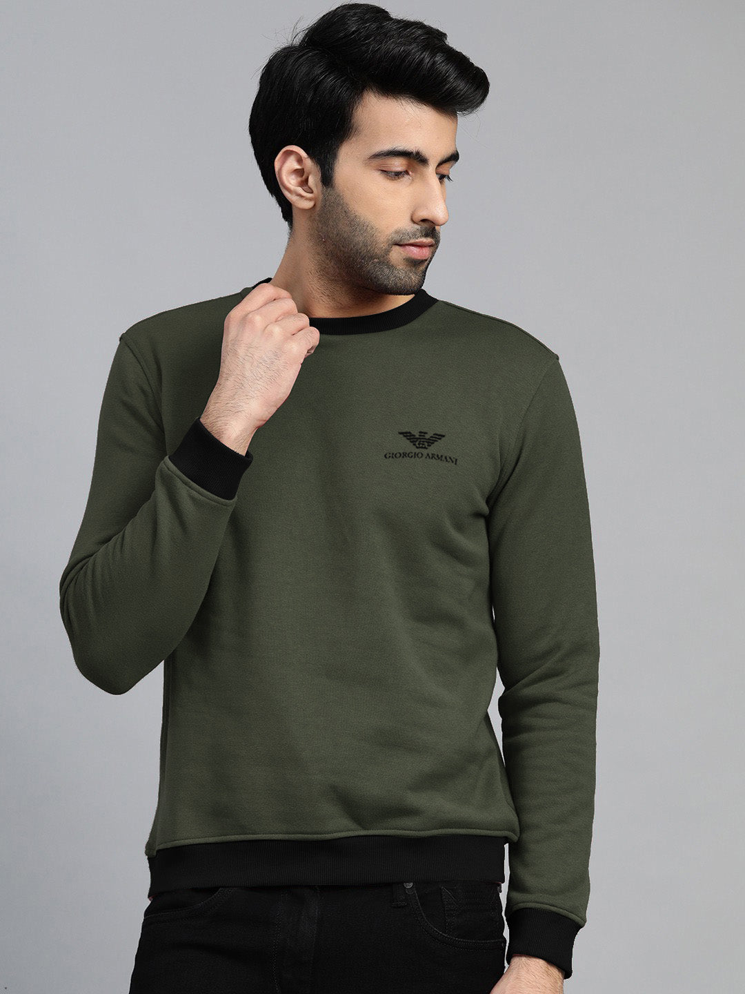 GA Fleece Funky Style Sweatshirt For Men-BE2473