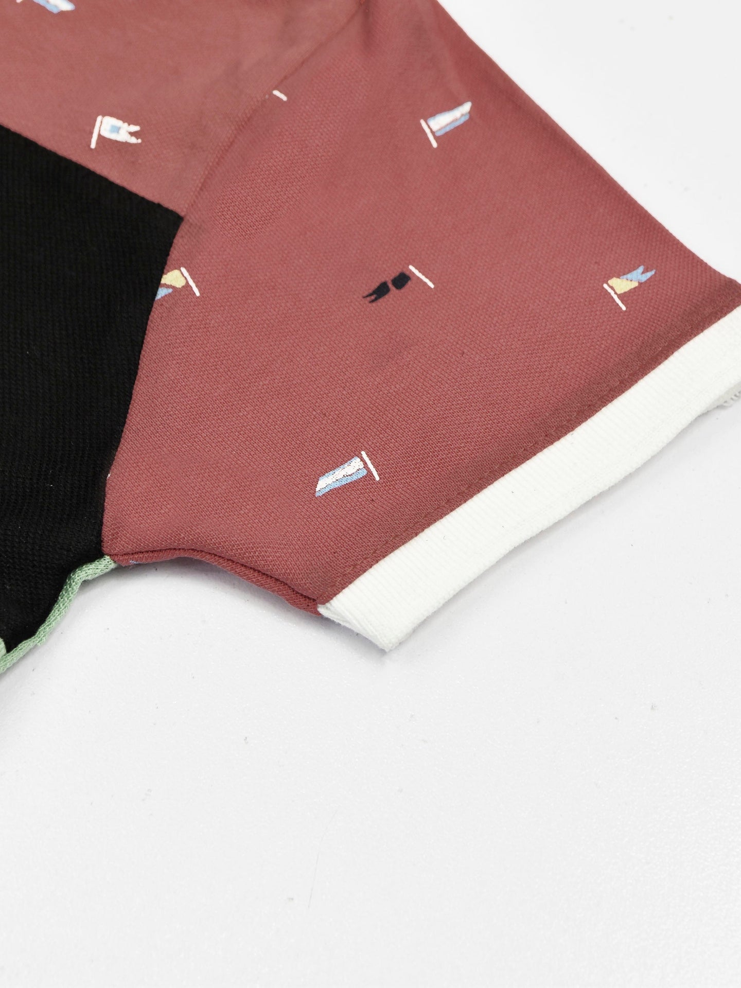 NXT Half Sleeve P.Q Polo Shirt For Kids-Pink with Black & Green-SP1683